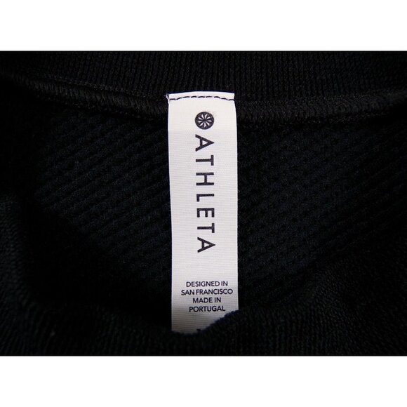 Athleta Black Stretch Tank Top Mesh Back Shirt Ruched Sides Womens XS #287 - Picture 3 of 3